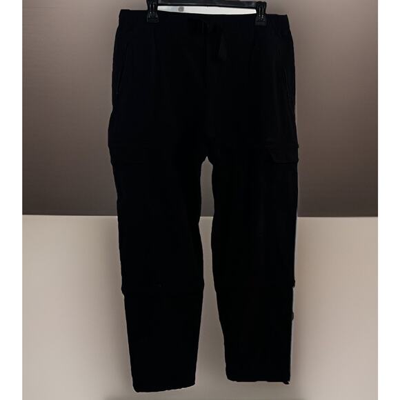 Athleta Pants - Athleta Hiking Pants Zip Off Legs Nylon Women Black Size 16 Utility Work Cargo